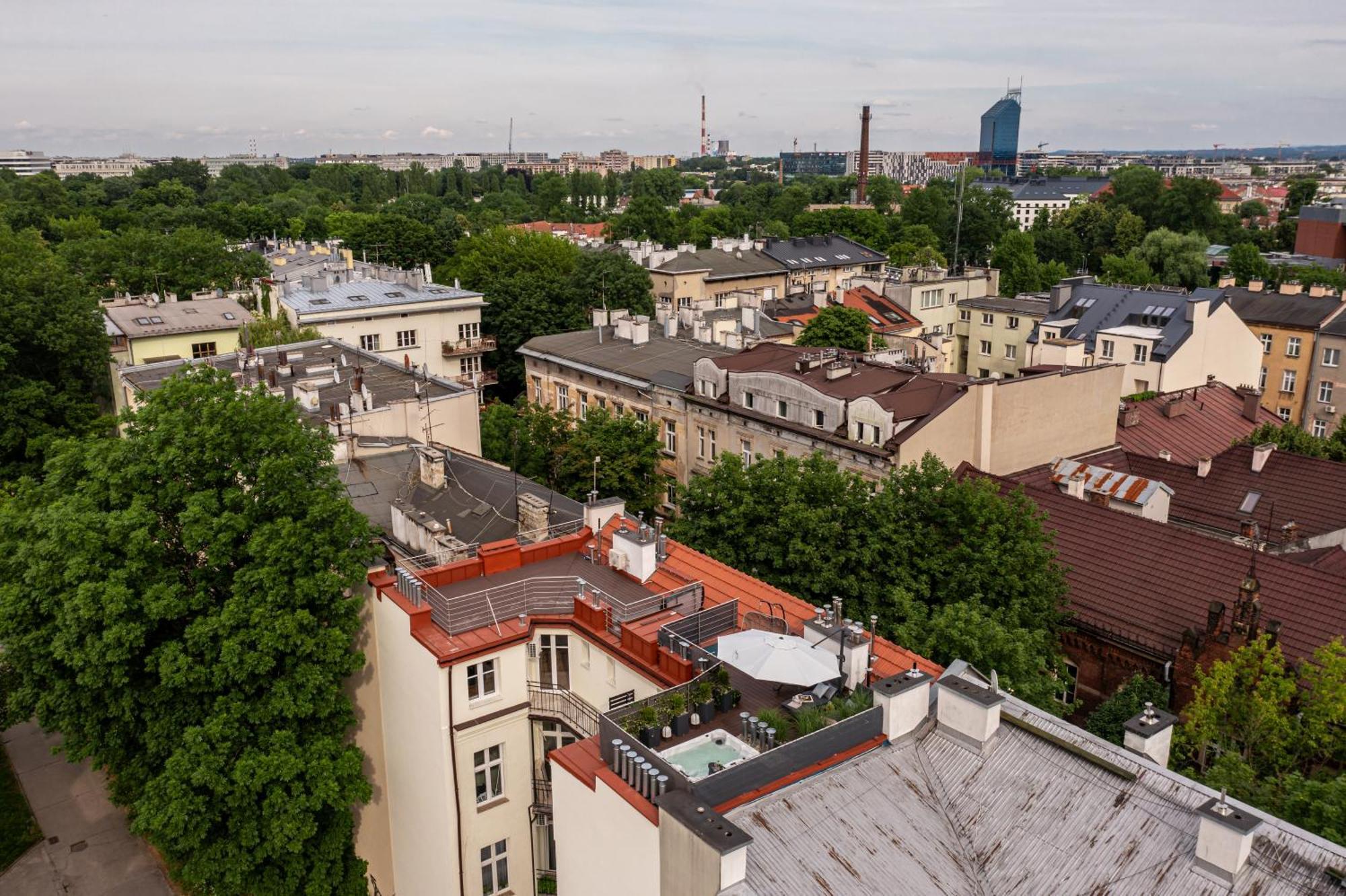 Rooftop Wawel View With Jacuzzi L Luxury Apartment Krakau